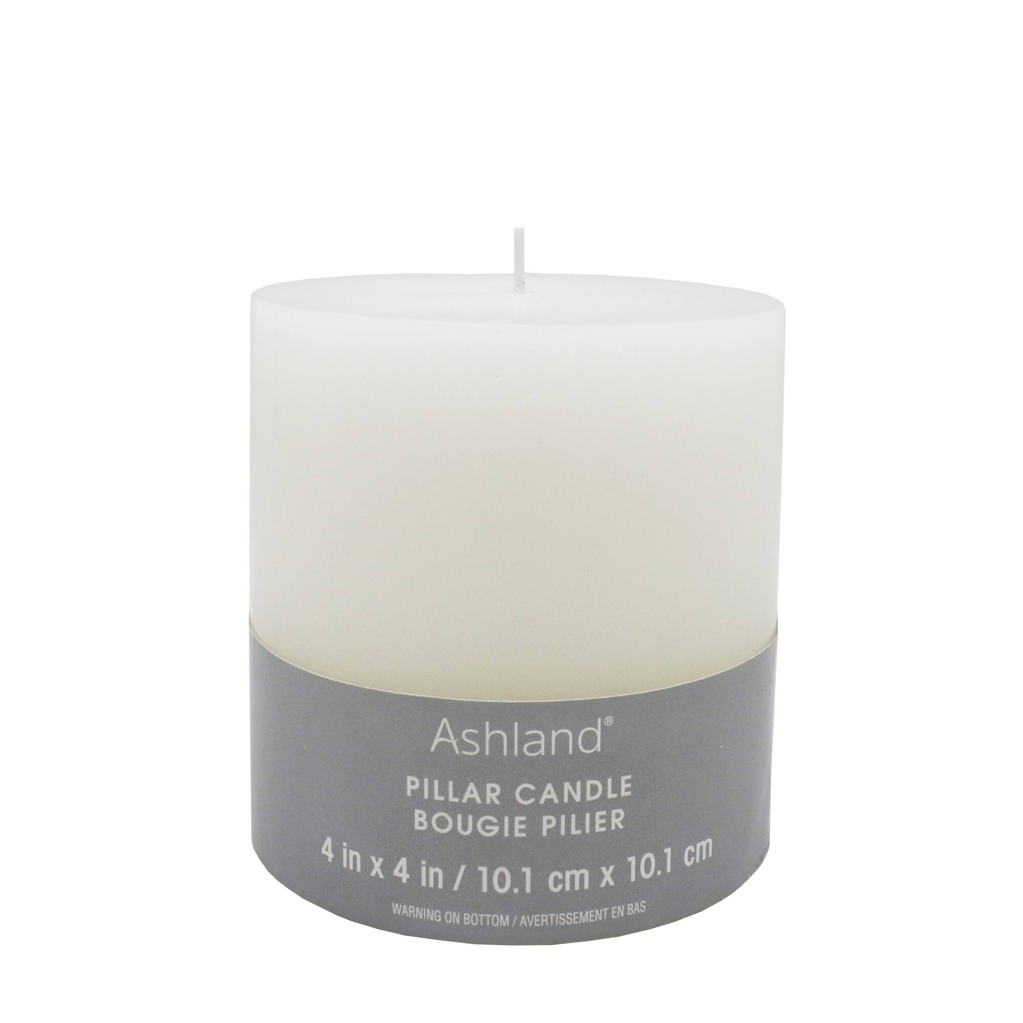 4" x 4" White Pillar Candle by Ashland®